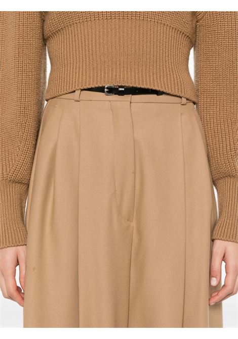 Pantalone oversize in lana stretch kiens in beige Maxmara sportmax - donna MAXMARA SPORTMAX | 2422136022600008